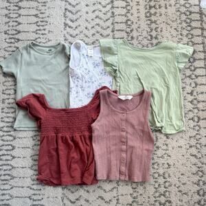 Girls Short Sleeve and Tank Top Bundle 6/6x